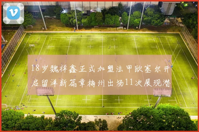18岁魏祥鑫正式加盟法甲欧塞尔开启留洋新篇章梅州出场11次展现潜力